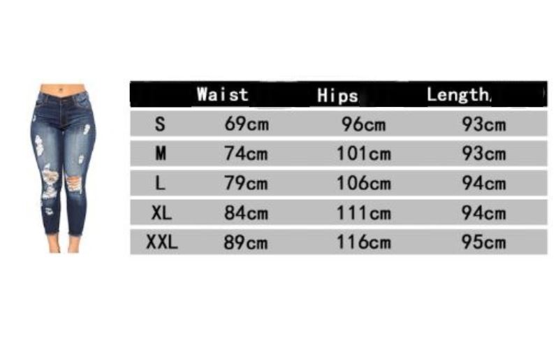 Skinny Jeans, Ripped Jeans, Stretch Denim Pants