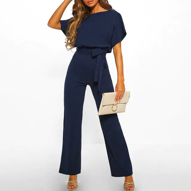 Elegant Summer Jumpsuit with Wide Legs