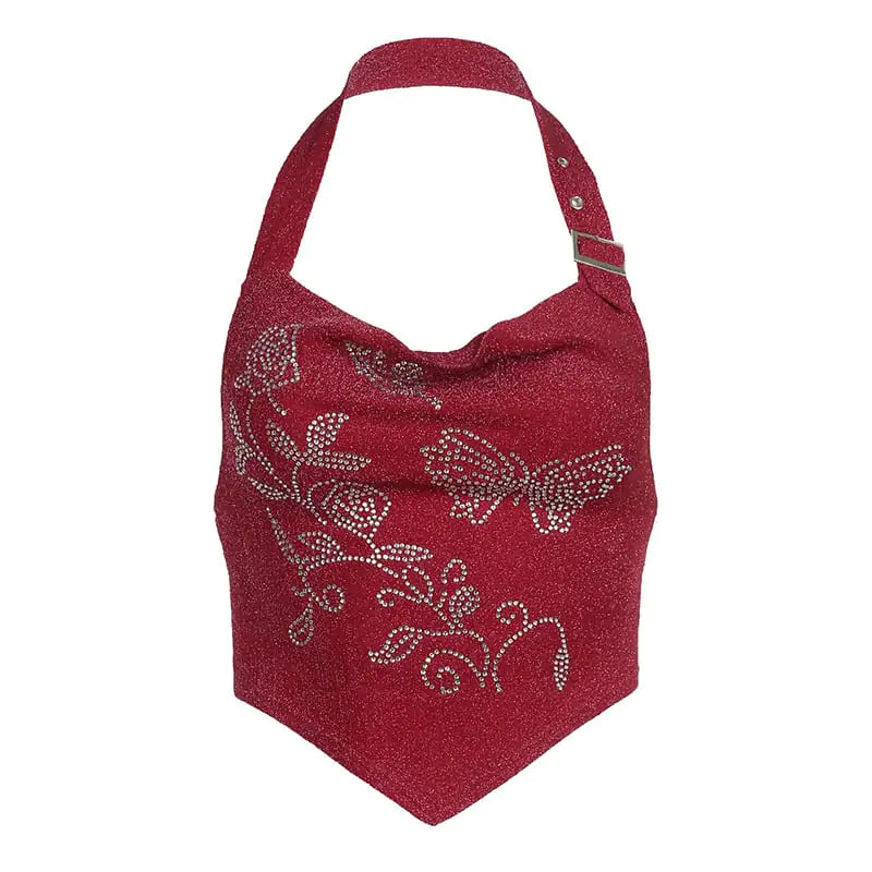 Diamond-Embellished Top