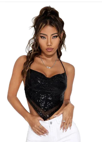 Diamond-Embellished Top