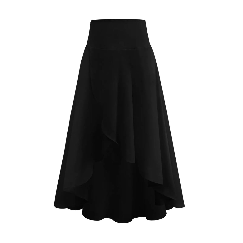 Women's Irregular Ruffle Skirt in Fashionable Style