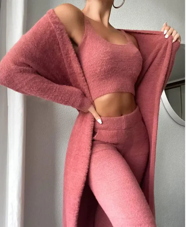 Women's 3-Piece Cozy Winter Lounge Set