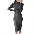 Slim Fit Wrap Knitted Dress