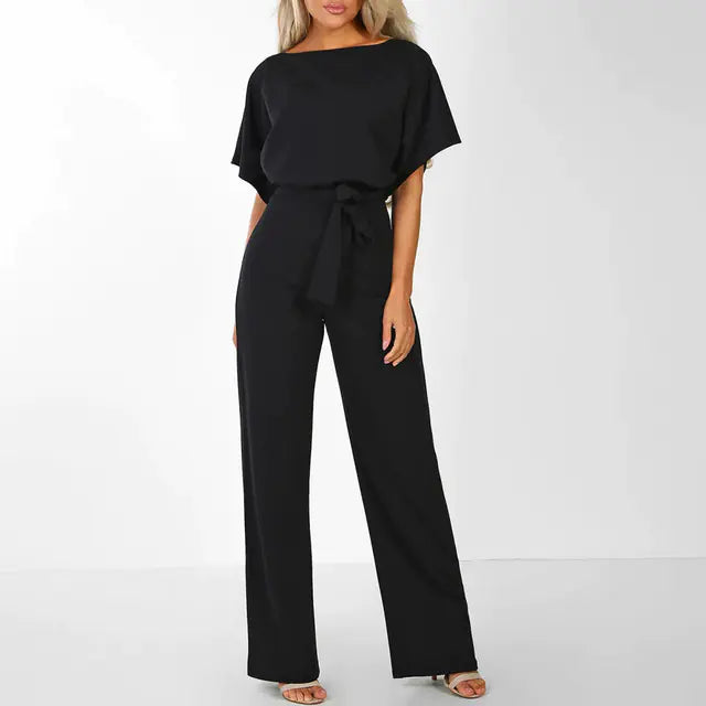 Elegant Summer Jumpsuit with Wide Legs
