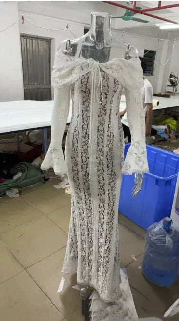 GraceFlare Off-Shoulder Sheath Dress