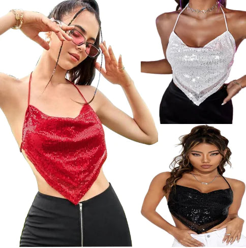 Diamond-Embellished Top