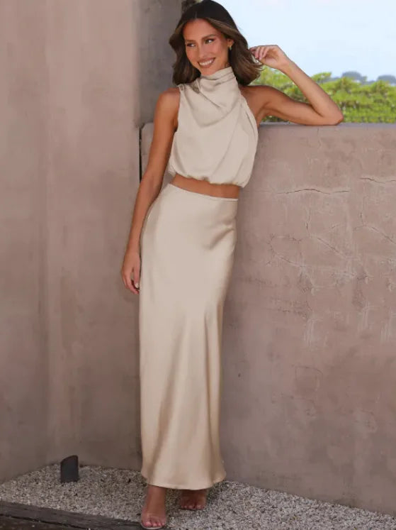 Casual Top & Skirt Set