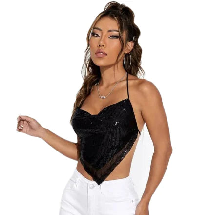 Diamond-Embellished Top