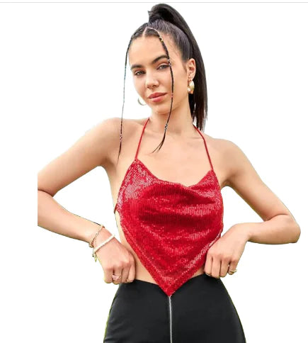 Diamond-Embellished Top