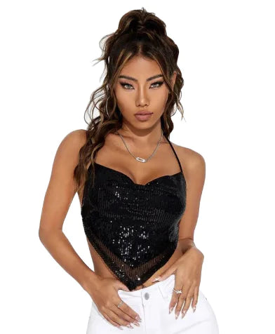 Diamond-Embellished Top