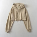 Drawstring Hooded Pullover Sweater