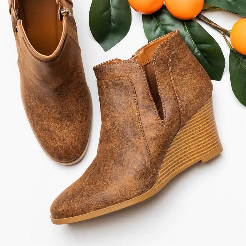 Mid-Heel Ankle Boots