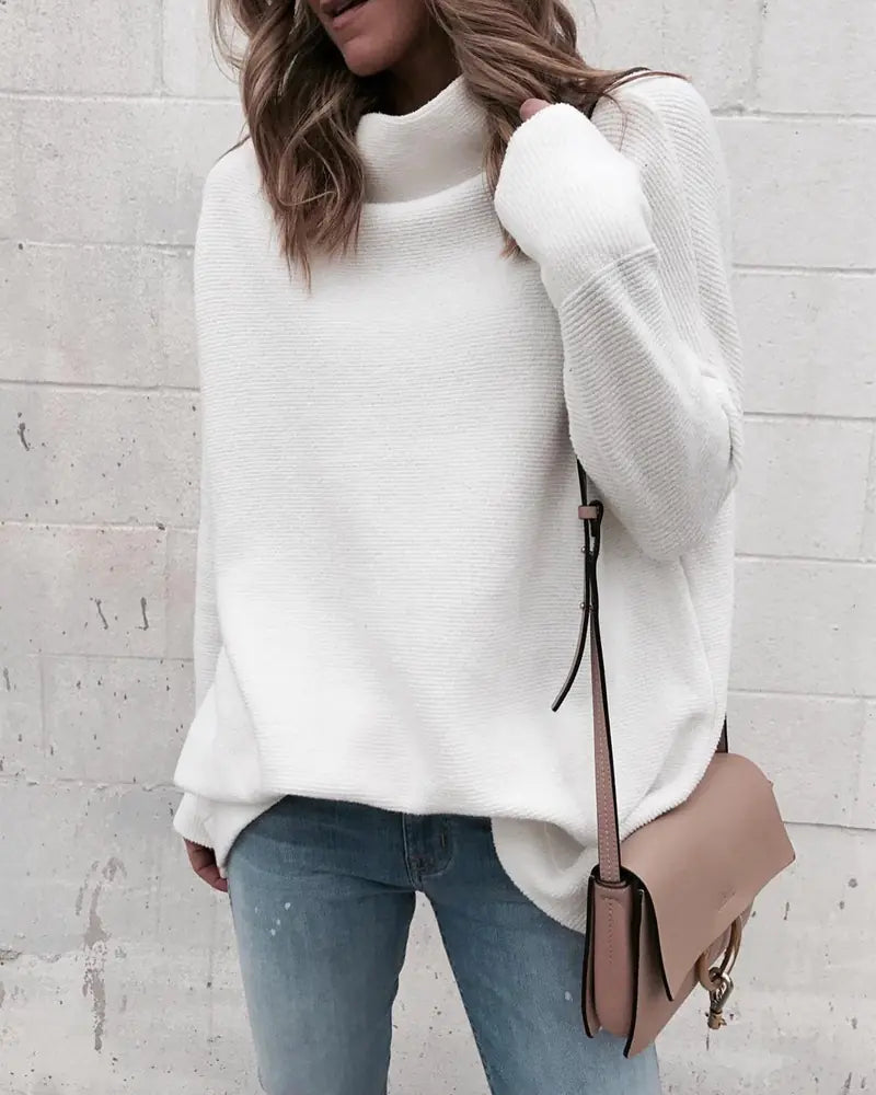 Loose-Fit Long Sleeve Sweater