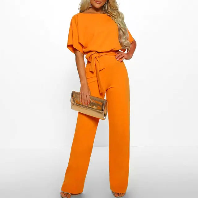 Elegant Summer Jumpsuit with Wide Legs