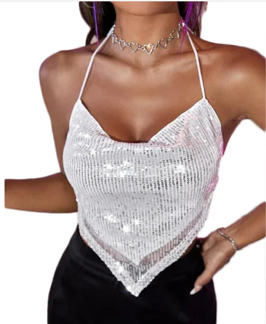 Diamond-Embellished Top