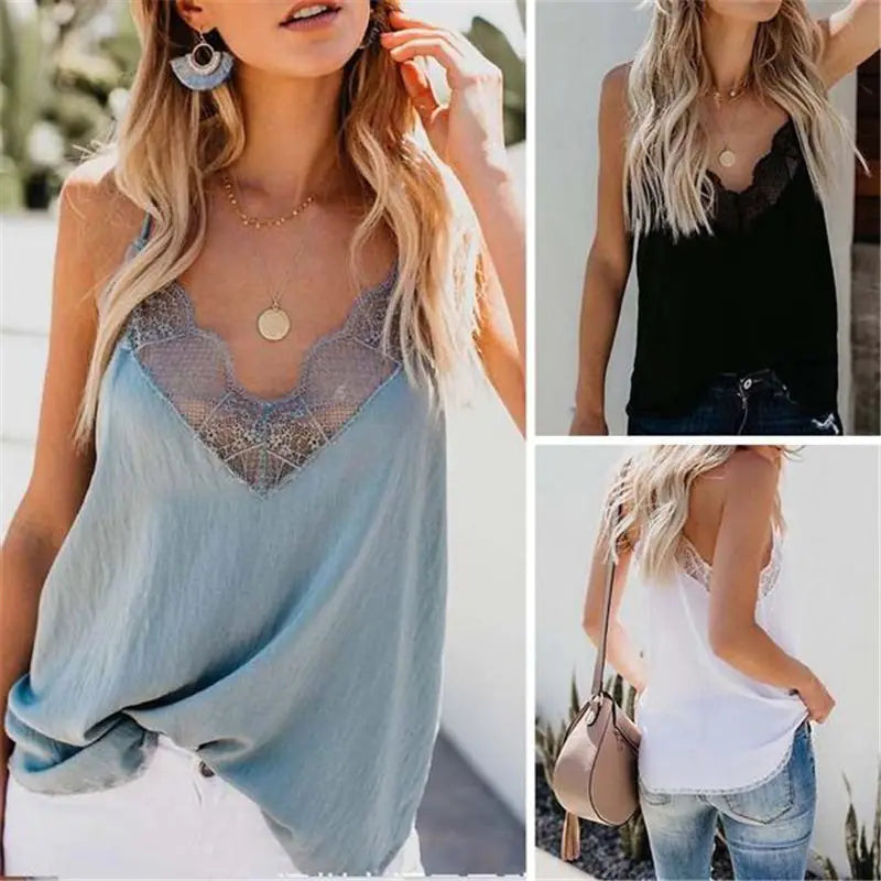 Sleeveless Lace Top