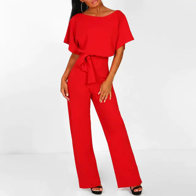 Elegant Summer Jumpsuit with Wide Legs