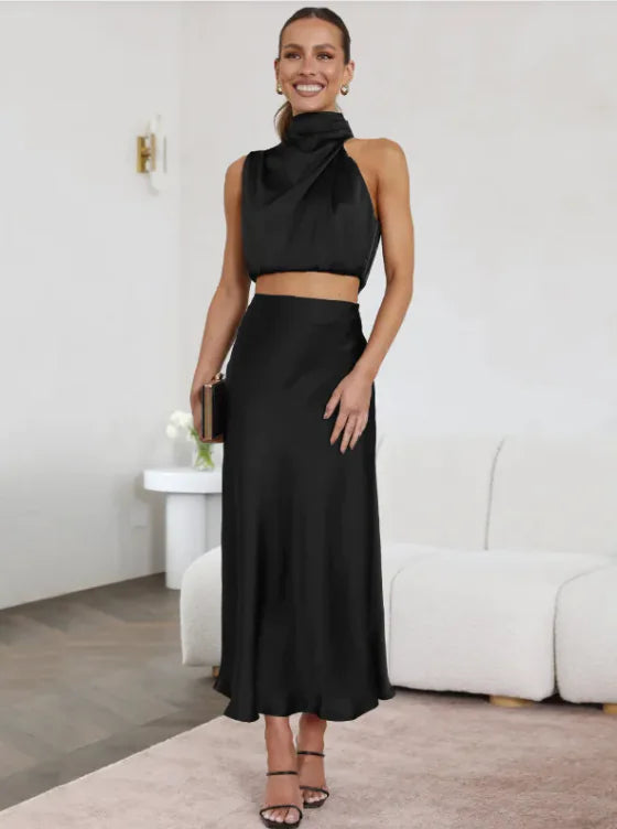 Casual Top & Skirt Set