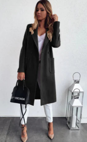 Wool Coat with Double Pockets