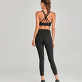 Women's High-Waist Yoga Set with Sport Bra and Leggings